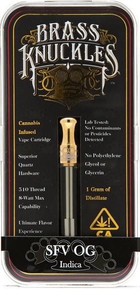 Brass Knuckles Blueberry Indica 420 Oil/Wax Vape Cartridge Review